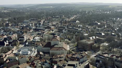 imágenes aéreas de drones de weimar en un soleado día de primavera