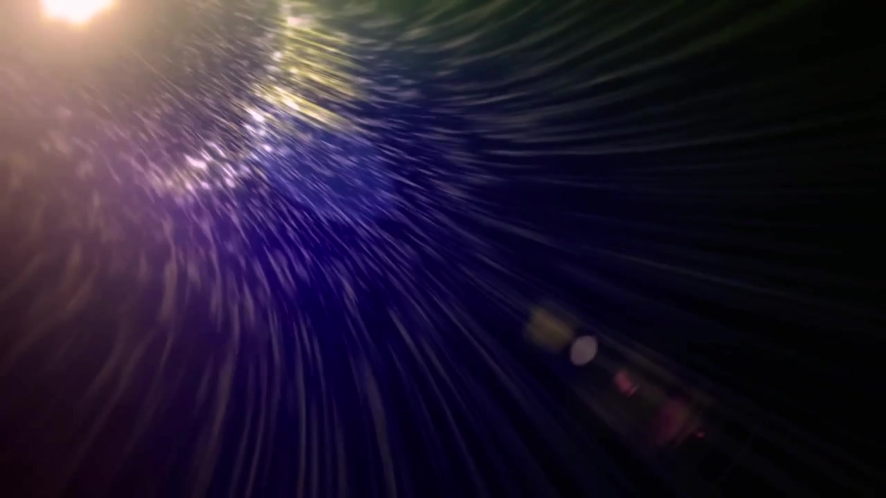 Abstract Light Streaks and Lens Flare Motion Background
