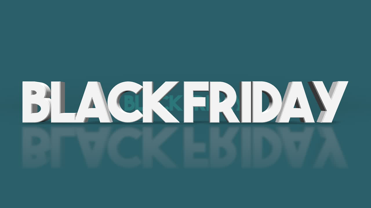 texto de viernes negro rodante en degradado azul