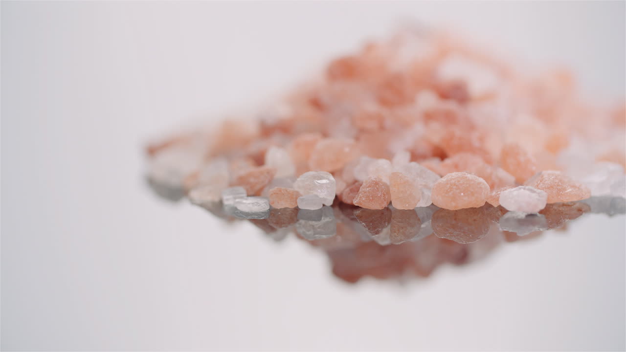 Detailed Texture of Himalayan Salt Crystals
