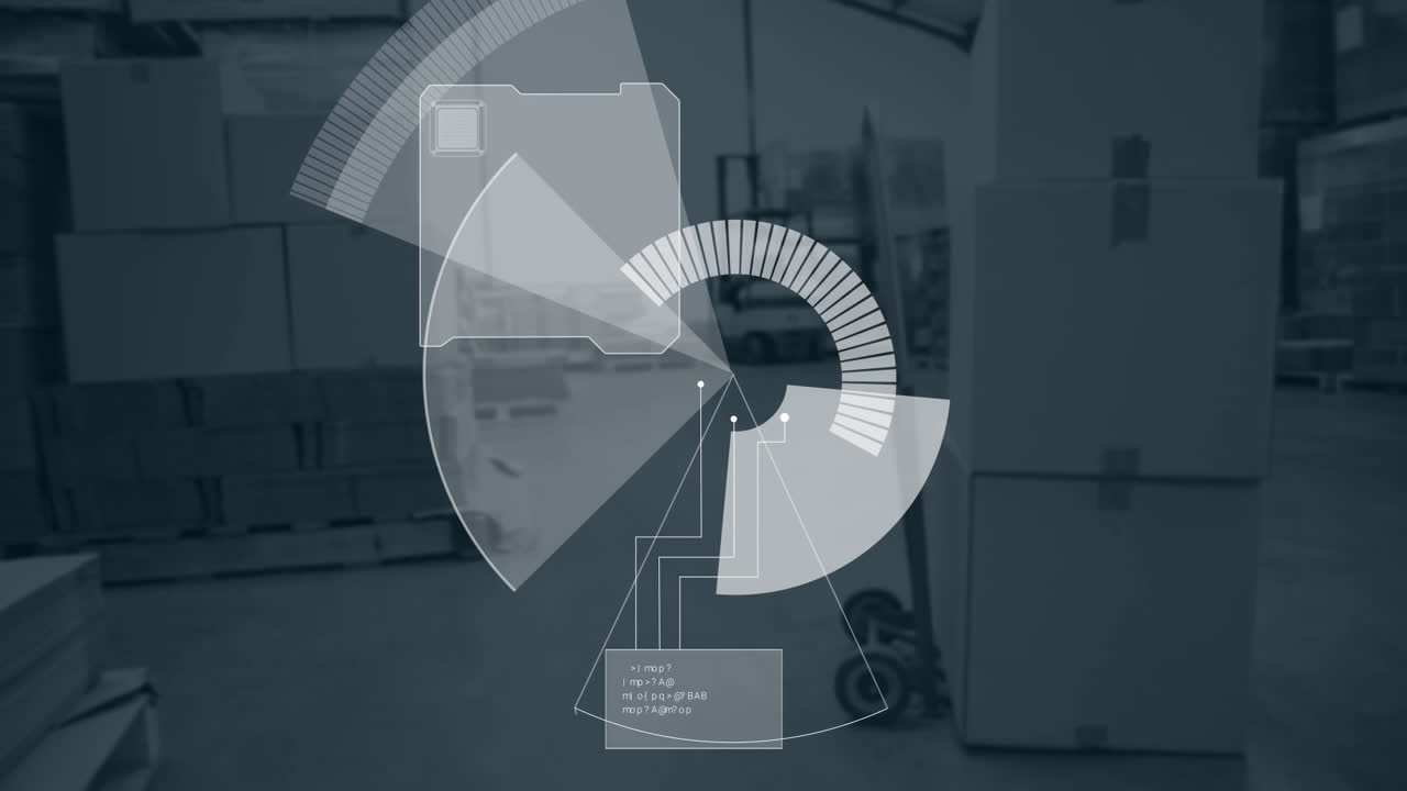 animación del radar sobre el almacén