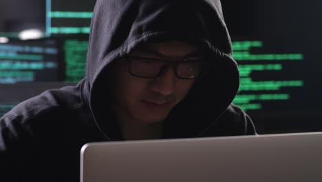 hacker in action