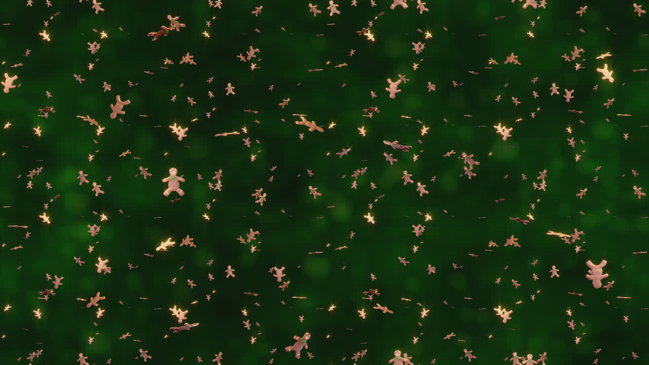 navidad pan de jengibre hombre de fondo de bucle de azulejos