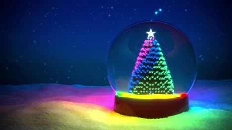 snow globe christmas rgb light led
