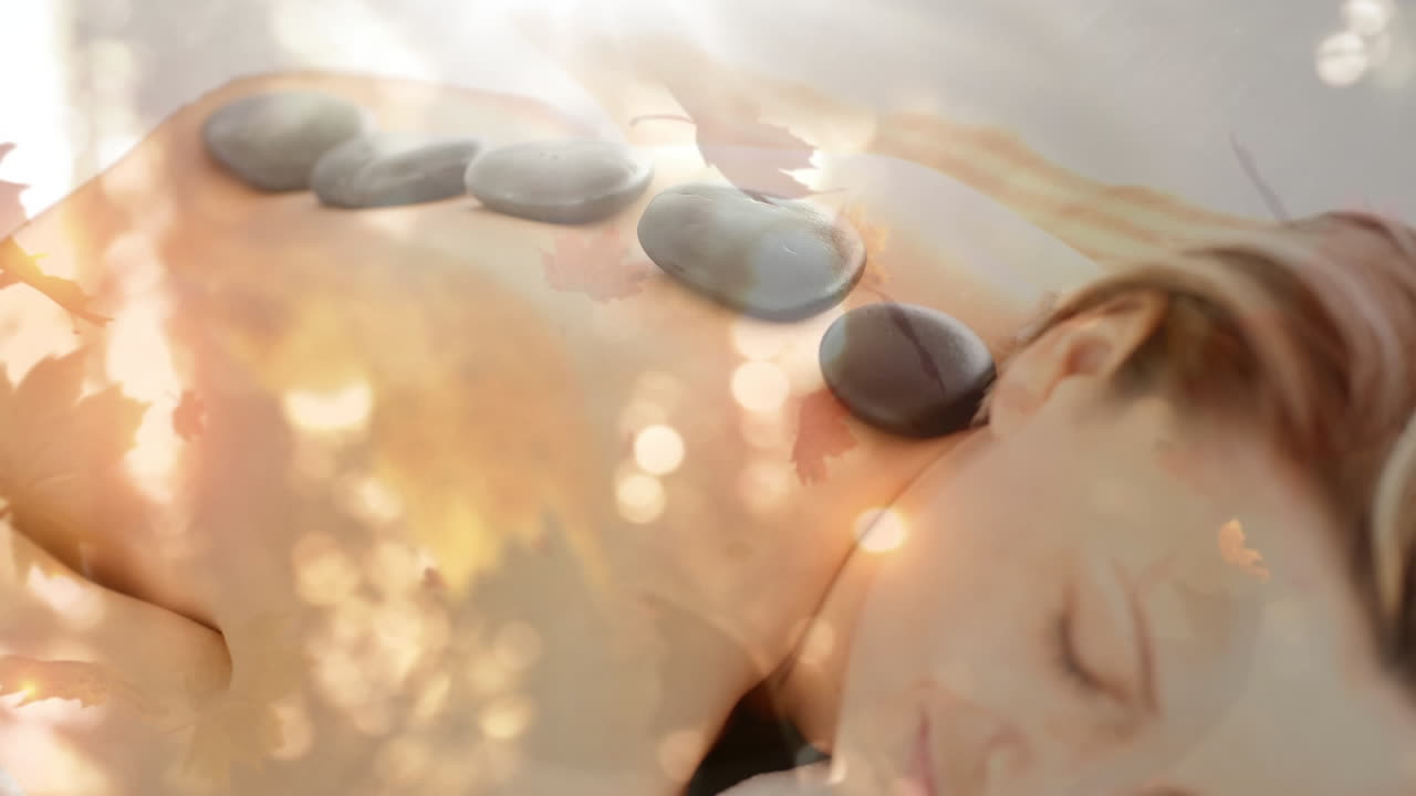 스파에서 휴식을 취하는 여자