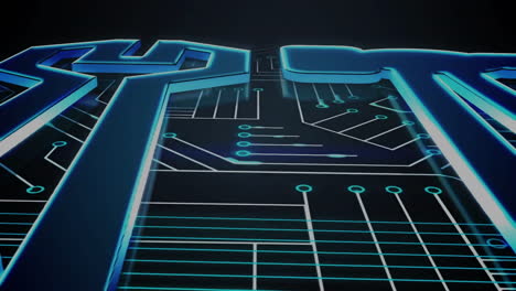 animación de placas de circuitos y herramientas, que representa conceptos de tecnología y reparación