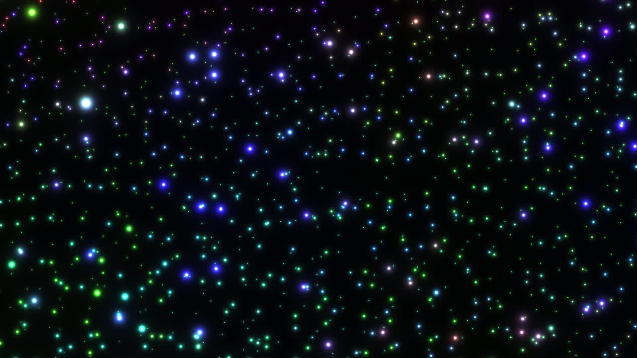 다채로운 가운 공, 느린 플로트, 추상적인 그래픽 효과, 배경 ( 아웃)